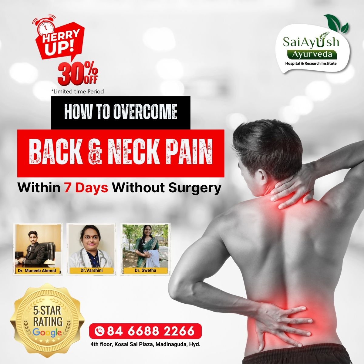 Back and Neck Pain Offer