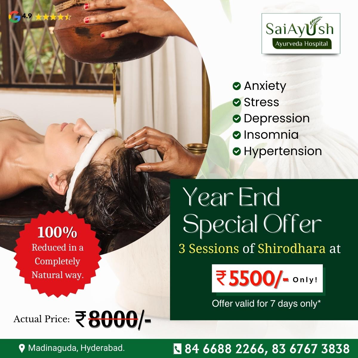 Shirodhara-Year End Special Offer