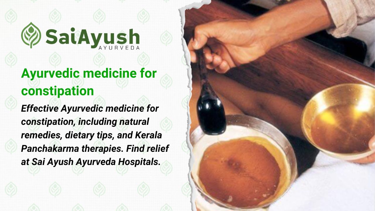 Ayurvedic medicine for constipation